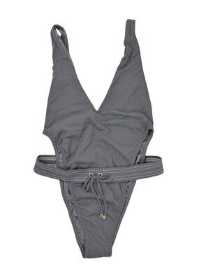 Heart of Sun Halo One Piece Swimsuit in Grey